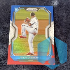 2021 Panini Prizm #86 Sixto Sanchez Red White Blue RC